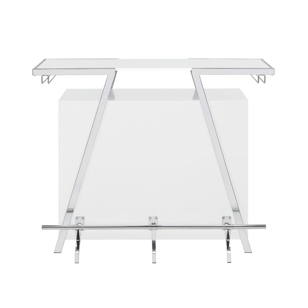 Steve Silver Furniture Zena ZN600WBL Bar Table w/LED IMAGE 1