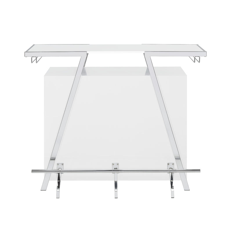 Steve Silver Furniture Zena ZN600WBL Bar Table w/LED IMAGE 1
