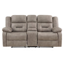 Steve Silver Furniture Abilene ABE900CLN Tan Manual Console Loveseat IMAGE 1