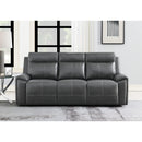Steve Silver Furniture Gaston GAS800GS Manual Sofa Grey w/ Drop Down IMAGE 5