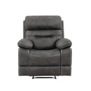 Steve Silver Furniture Rudger RUD800CG Gray Manual Recliner IMAGE 1