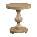 Steve Silver Furniture Dory DY200TER Round End Table Sand IMAGE 1