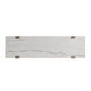 Steve Silver Furniture Perth ER100S White Marble Top Sofa Table IMAGE 2