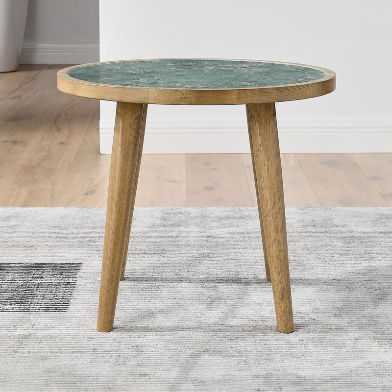 Steve Silver Furniture Novato NV200GE End Table w Sintered Stone IMAGE 2