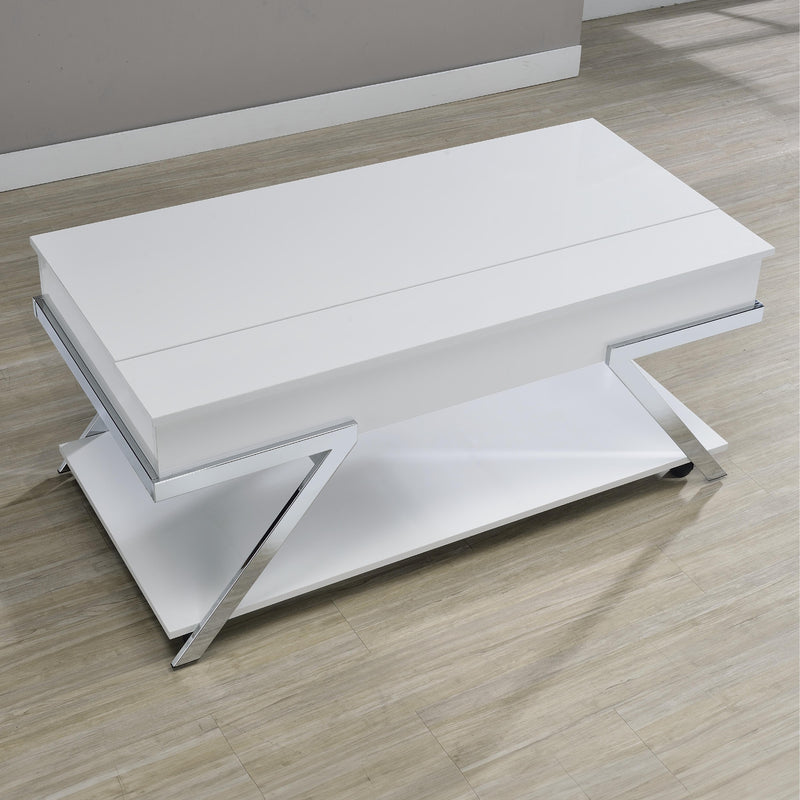 Steve Silver Furniture Zena ZN300WCL Lift-Top Cocktail Table w/Casters IMAGE 2