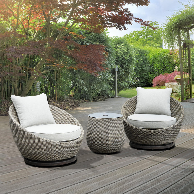 Steve Silver Furniture Adeline ADE3000 Wicker Patio 3-Pack IMAGE 2