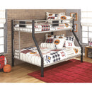  Signature Design by Ashley Dinsmore B106B11 Twin over Full Bunk Bed with Mattresses IMAGE 1