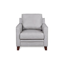 Leather Italia USA 5313 Stanton Chair 9305S Grey Leather-Split IMAGE 1