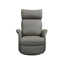 Leather Italia USA E1114 Tracy Chair - Swivel + Glider W9507LV Medium Grey IMAGE 2