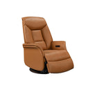 Leather Italia USA E1134 Victor Chair - Swivel + Glider 1501LV Camel IMAGE 1