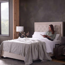  Malouf Classic Cotton MA02YKWHCS - Split Head King/White IMAGE 7