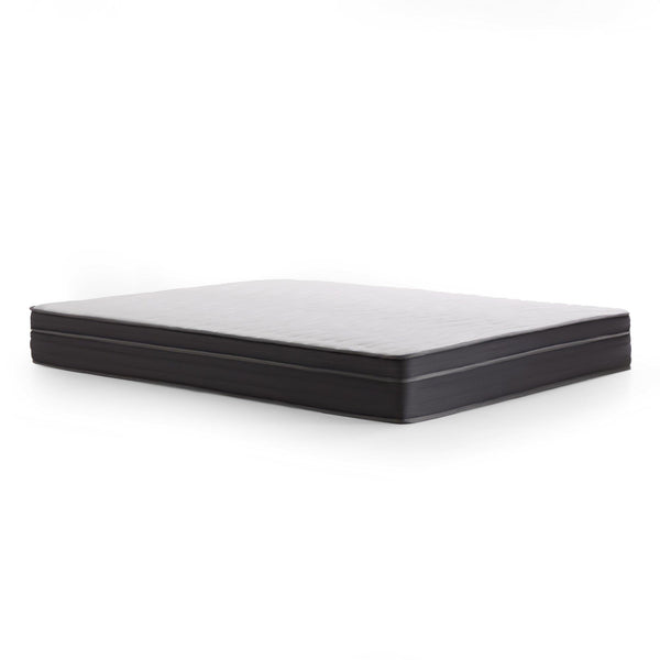 Weekender 10" Hybrid Bonnell Spring Gel Memory Foam Mattress - Cal King/Gray IMAGE 1