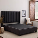  Malouf Thin Deck Upholstered Platform Bed Frame - Cal King/Charcoal IMAGE 5