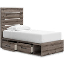 Signature Design by Ashley Graystorm B2405B19 Twin Panel Bed with Storage IMAGE 2