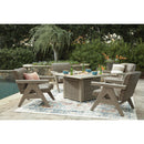 Signature Design by Ashley Cliff Trails PCP690-772 Square Fire Pit Table IMAGE 13