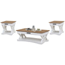 Parker House Furniture Americana Modern AME-3PC-01-02-COT Cotton Cocktail Table with 2 End Tables IMAGE 1