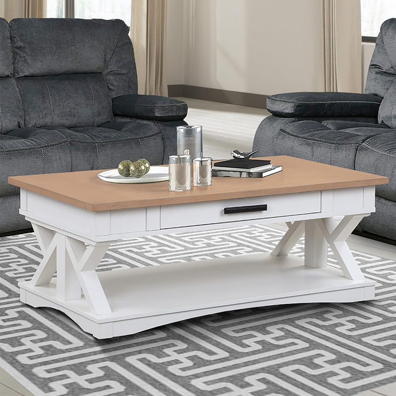 Parker House Furniture Americana Modern AME-3PC-01-02-COT Cotton Cocktail Table with 2 End Tables IMAGE 4