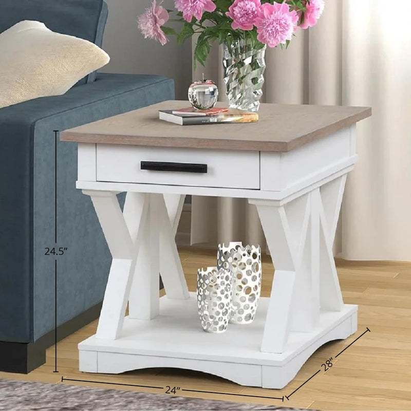 Parker House Furniture Americana Modern AME-3PC-01-02-COT Cotton Cocktail Table with 2 End Tables IMAGE 7