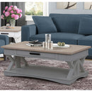 Parker House Furniture Americana Modern AME-3PC-01-02-DOV Dove Cocktail Table with 2 End Tables IMAGE 4