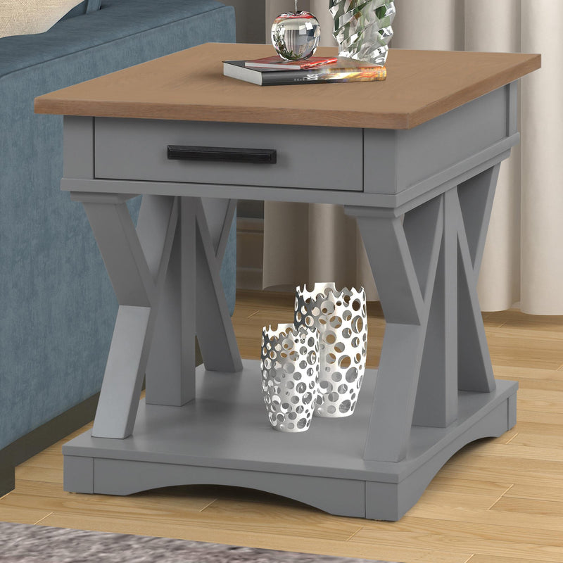 Parker House Furniture Americana Modern AME-3PC-01-02-DOV Dove Cocktail Table with 2 End Tables IMAGE 5