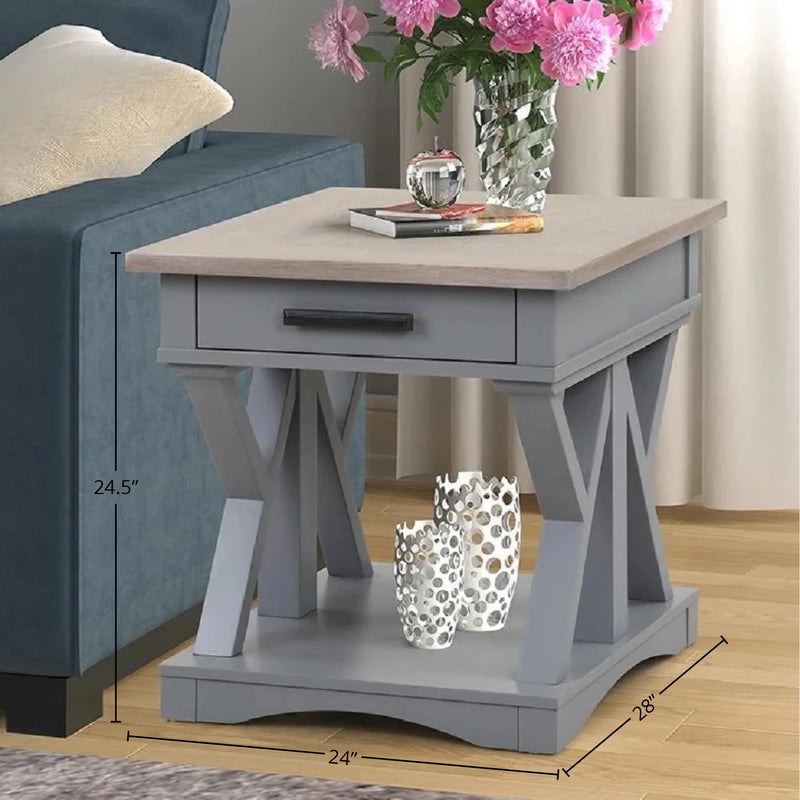 Parker House Furniture Americana Modern AME-3PC-01-02-DOV Dove Cocktail Table with 2 End Tables IMAGE 7