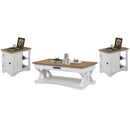 Parker House Furniture Americana Modern AME-3PC-01-06-COT Cotton Cocktail Table with 2 Chairside Tables IMAGE 1