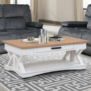 Parker House Furniture Americana Modern AME-3PC-01-06-COT Cotton Cocktail Table with 2 Chairside Tables IMAGE 6