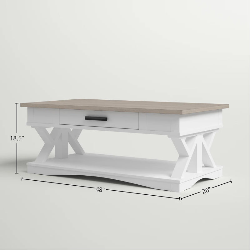 Parker House Furniture Americana Modern AME-3PC-01-06-COT Cotton Cocktail Table with 2 Chairside Tables IMAGE 8