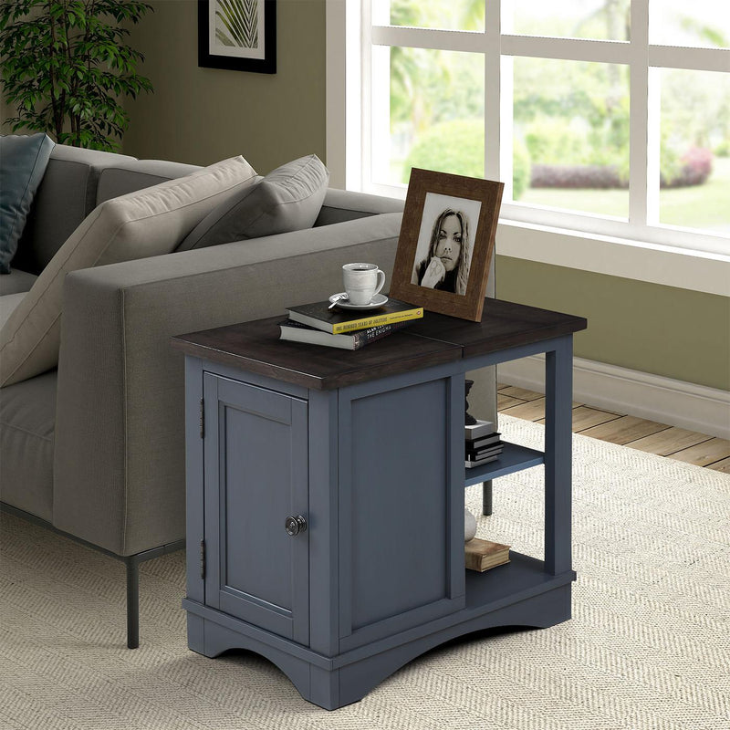 Parker House Furniture Americana Modern AME-3PC-01-06-DEN Denim Cocktail Table with 2 Chairside Tables IMAGE 5