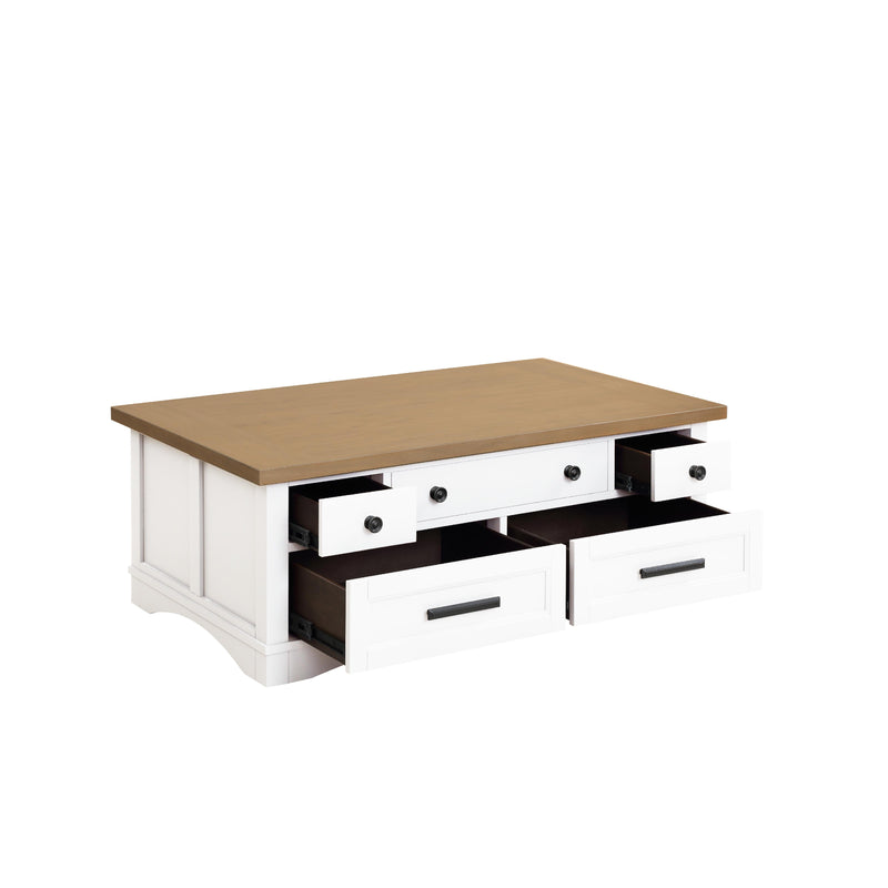 Parker House Furniture Americana Modern AME-3PC-05-06-COT Cotton Lift Top Cocktail Table with 2 Chairside Tables IMAGE 3