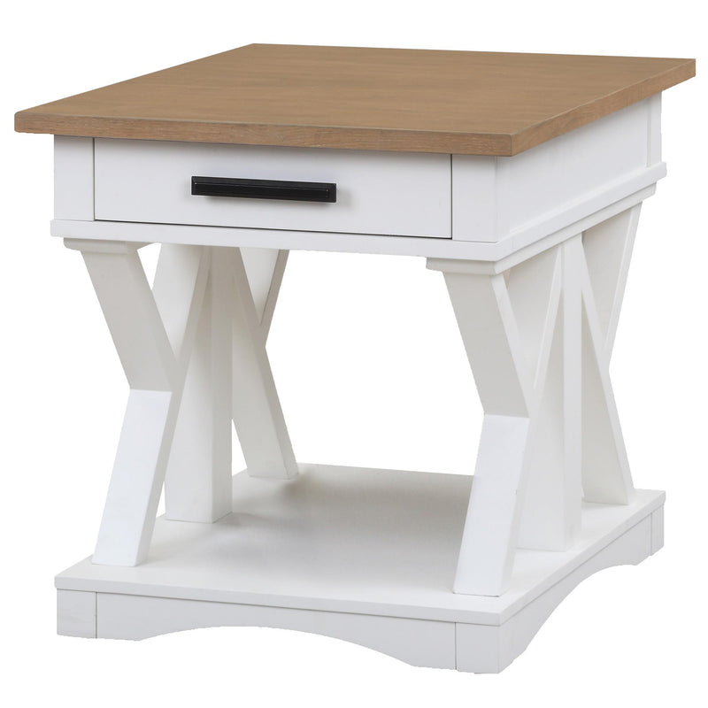 Parker House Furniture Americana Modern AME-4PC-01-02-09-COT Cotton Cocktail Table with 2 End Tables and Console Table IMAGE 3