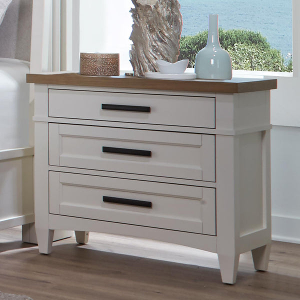 Parker House Furniture Americana Modern Bedroom BAME#51303-COT 3 Drawer Nightstand with Charging Station IMAGE 1