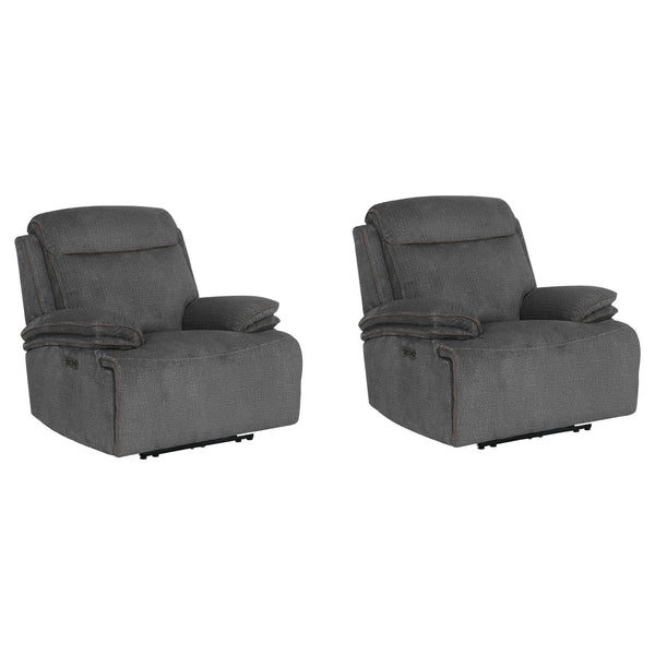 Parker Living Alpine MALP#812PHZ-2-AIMD Airy Midnight Power Zero Gravity Recliner Two Pack IMAGE 1