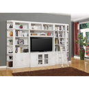 Parker House Furniture Boca BOC-7PC-ENT-RNDWALL 7 Piece Entertainment Wall with Corner Bookcases IMAGE 1