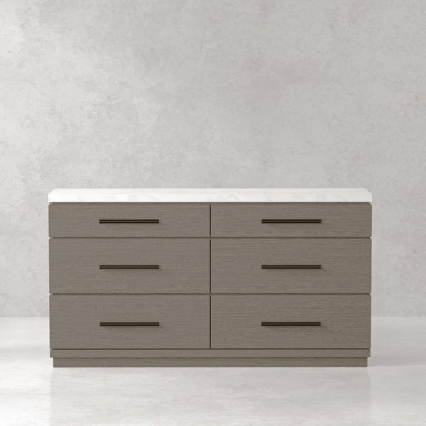 Parker House Furniture Pure Modern Bedroom BPUR#21706 6 Drawer Dresser IMAGE 1