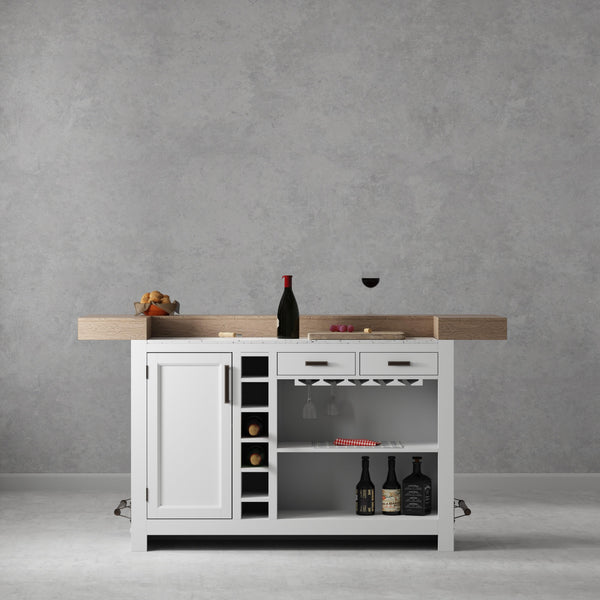 Parker House Furniture Americana Modern Dining DAME#78BAR-2-COT 78 In. Bar with Quartz Insert IMAGE 1