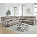 Parker Living Blake MBLA-PACKA-DTAU Desert Taupe 6 Piece Modular Reclining Sectional and Entertainment Console IMAGE 1