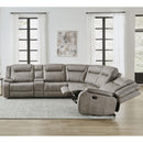 Parker Living Blake MBLA-PACKA-DTAU Desert Taupe 6 Piece Modular Reclining Sectional and Entertainment Console IMAGE 4