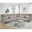 Parker Living Blake MBLA-PACKT7-DTAU Desert Taupe 7 Piece Modular Reclining Sectional and Entertainment Console IMAGE 1