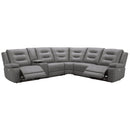Parker Living Caldwell MCAL-PACKA(H)-TACH Tahoe Fog 6 Piece Modular Power Reclining Sectional with Power Adjustable Headrests IMAGE 2