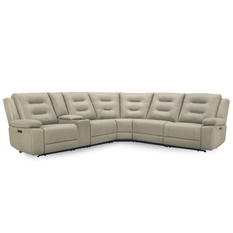 Parker Living Caldwell MCAL-PACKA(H)-TAFG Tahoe Fog 6 Piece Modular Power Reclining Sectional with Power Adjustable Headrests IMAGE 2