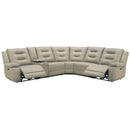 Parker Living Caldwell MCAL-PACKA(H)-TAFG Tahoe Fog 6 Piece Modular Power Reclining Sectional with Power Adjustable Headrests IMAGE 3