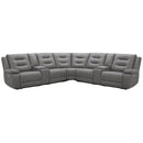 Parker Living Caldwell MCAL-PACKT7(H)-TACH Tahoe Fog 7 Piece Modular Power Reclining Sectional with Power Adjustable Headrests with 2 Consoles IMAGE 1