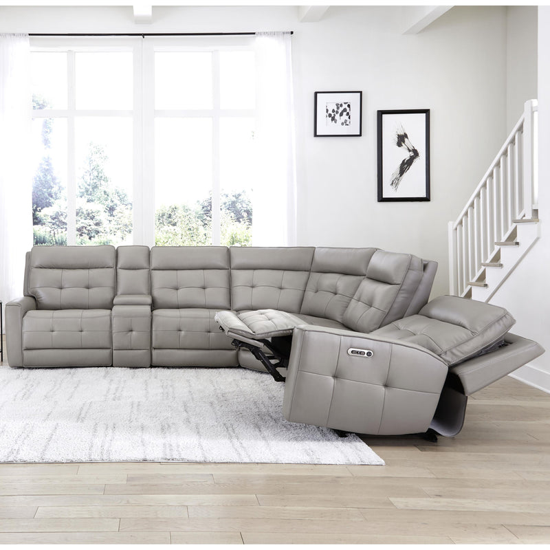 Parker Living Canterbury MCAN-PACKA(HZ)-PEW Pewter 6 Piece Zero Gravity Modular Power Reclining Sectional IMAGE 10