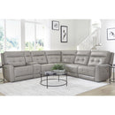 Parker Living Canterbury MCAN-PACKA(HZ)-PEW Pewter 6 Piece Zero Gravity Modular Power Reclining Sectional IMAGE 1
