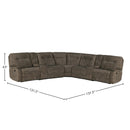 Parker Living Cooper MCOO-PACKT7-SBR Shadow Brown 7 Piece Modular Manual Reclining Sectional IMAGE 3