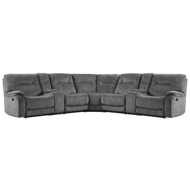 Parker Living Cooper MCOO-PACKT7-SGR Shadow Grey 7 Piece Modular Manual Reclining Sectional IMAGE 1