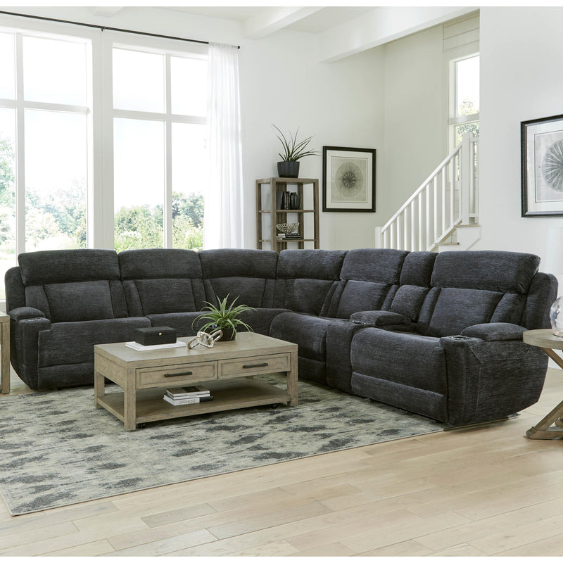 Parker Living Dalton MDAL-PACKT(H)-LCH Lucky Charcoal 6 Piece Modular Power Reclining Sectional with Power Adjustable Headrests IMAGE 1