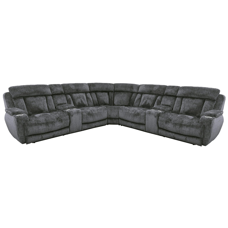 Parker Living Dalton MDAL-PACKT7(H)-LCH Lucky Charcoal 7 Piece Modular Power Reclining Sectional with Power Adjustable Headrests IMAGE 1