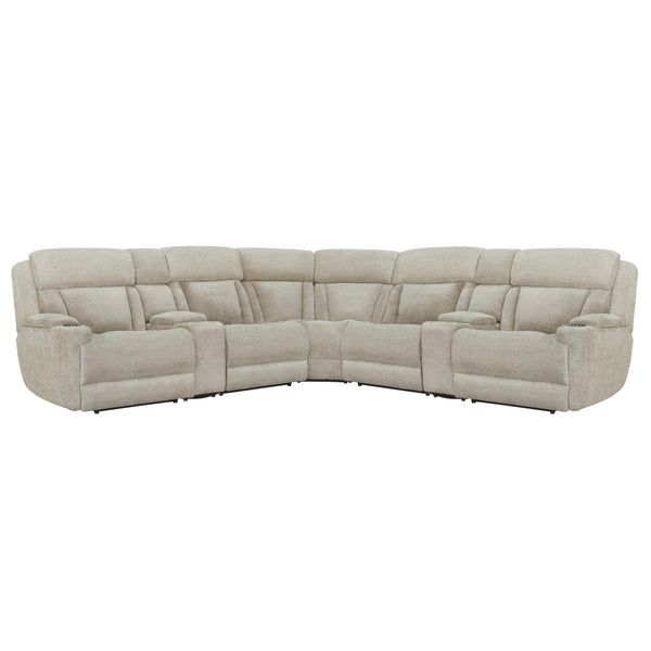 Parker Living Dalton MDAL-PACKT7(H)-LFA Lucky Fawn 7 Piece Modular Power Reclining Sectional with Power Adjustable Headrests IMAGE 1
